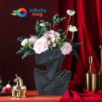 1 vaza decorativa destina neagra ceramica infinity mag human face vase (5)