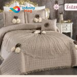 Cuvertura Lux Istanbul din Bumbac si Dantela 4 piese infinity mag (1)