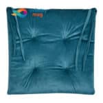 Perna matlasata scaun Gardeny catifea turcoaz 40x40cm PJR06 infinity mag (1)