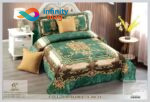 Cuvertura de pat matlasata din catifea Comfort 5 piese infinity