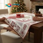 Fata masa Patrata din Bumbac si tesatura Goblen 100x100cm CRG22 (2)