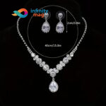 Set bijuterii colier si cercei Stylish Boutique cu strasuri cristale RSY16 (1)